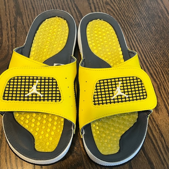 Nike | Shoes | Nike Jordan Yellow Slides Size 8 | Poshmark